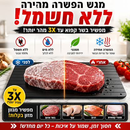 QuickThaw – מגש הפשרה מהירה לבשר  ללא חשמל