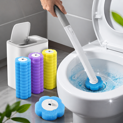 מברשת אסלה מתחלפת עם ראשים חד־פעמיים  CLEANORA
