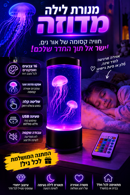 JellyGlow XL – מנורת המדוזה הגדולה